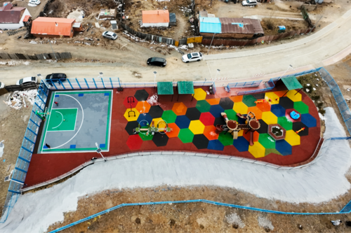 Гурван байршилд 3x3 сагсан бөмбөгийн талбай байгууллаа